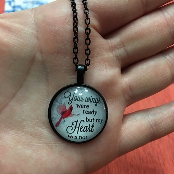 (i2) Cardinal Necklace-Your Wings Were Ready - Picture 6 of 6